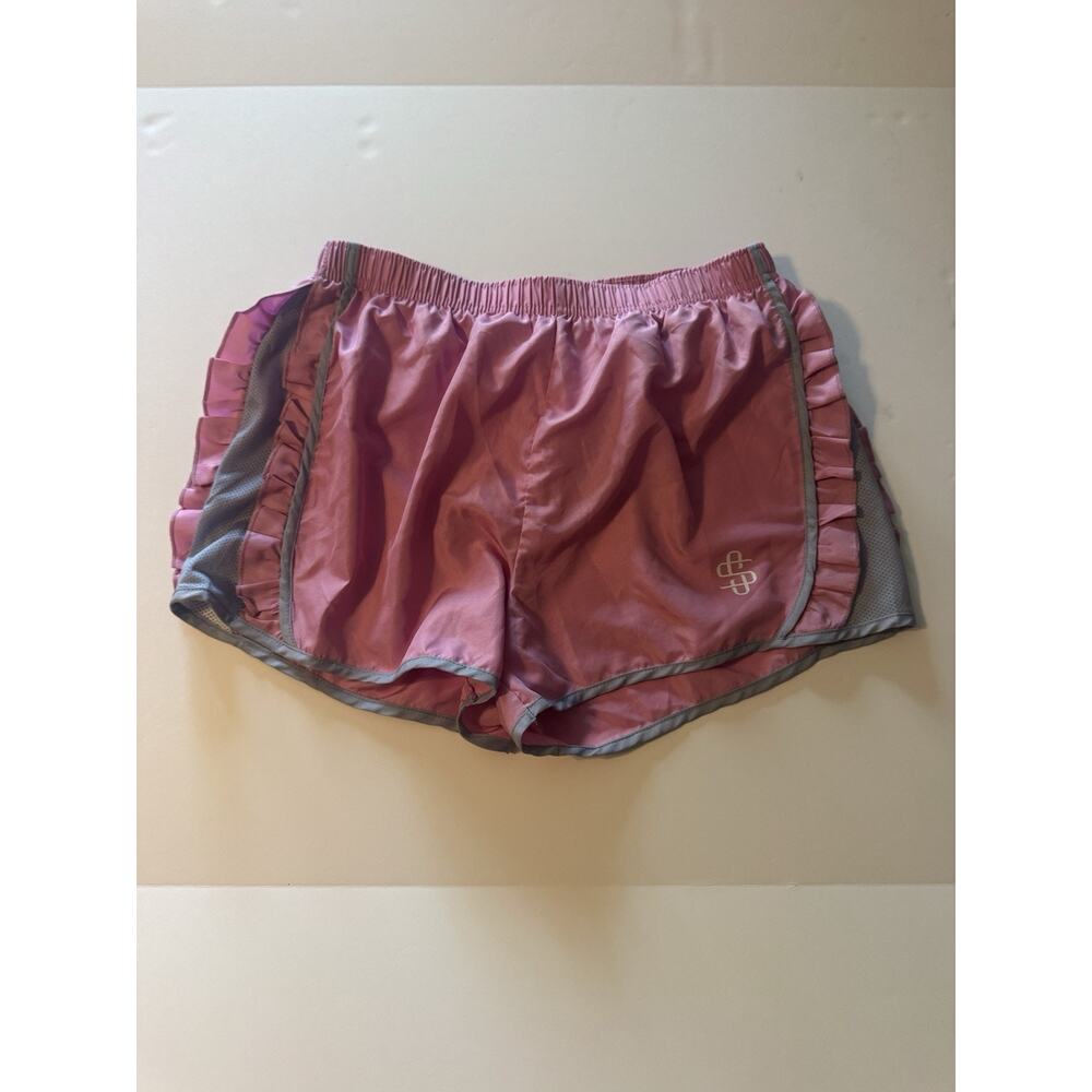 Simply Southern Womens Shorts Lot 2 Small Athletic Ruffle Running Pink Blue - Picture 2 of 9